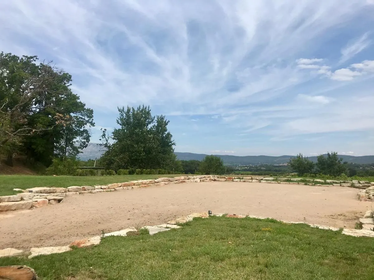 לינה וארוחת בוקר טרטס Les Lodges De Roquefeuille
